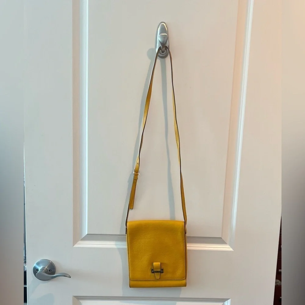 Michael Kors Yellow Crossbody Bag with Adjustable Strap